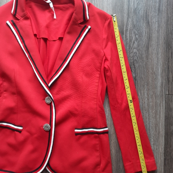 IMPERIAL, Made in Italy Gorgeous Blazer  Jacket Red Size L - Picture 6 of 16